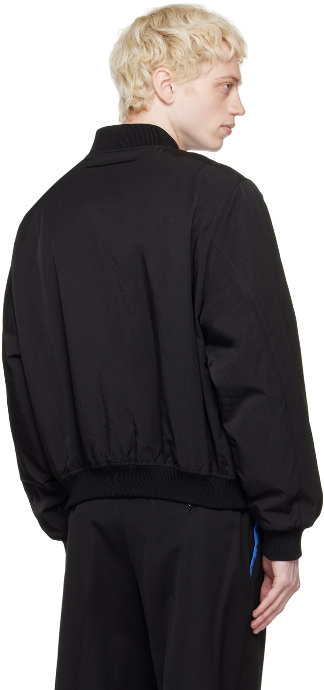 Moschino Black Insulated Bomber Jacket