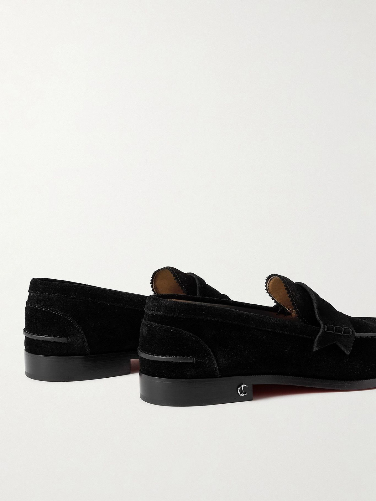 Christian Louboutin - Gray Suede *PENNY* Slip On Loafers -US 10 (EU43) Christian Louboutin*ペニーノーバックスエードローファー 2色  main image 2