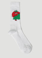 Sky High Farm Workwear - Tomatoes Socks in White