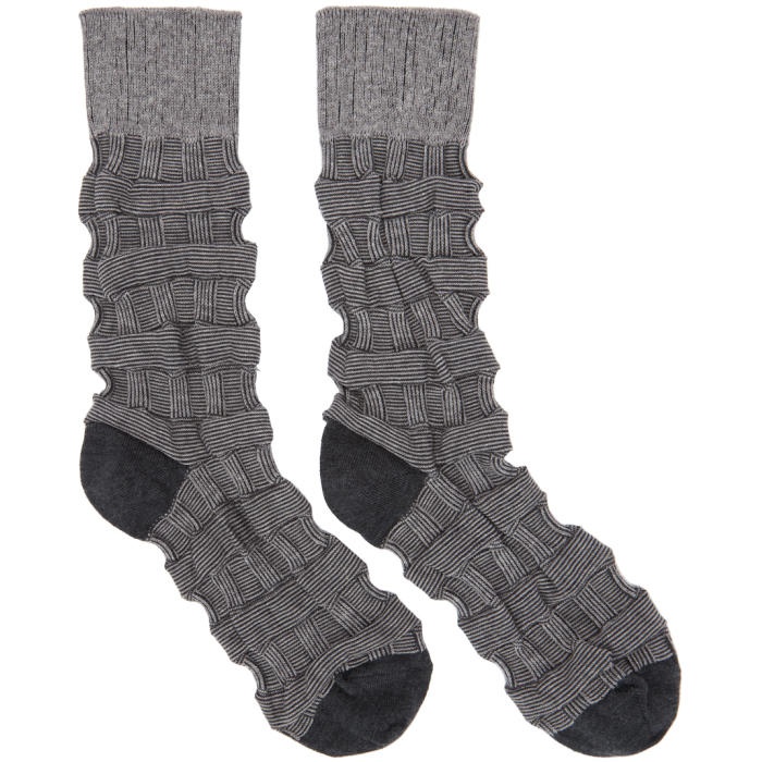 Photo: Issey Miyake Men Grey Weave Socks
