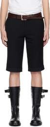 HODAKOVA Black Upside Down Trouser Shorts