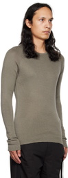Label Under Construction Gray Thermal Sweater