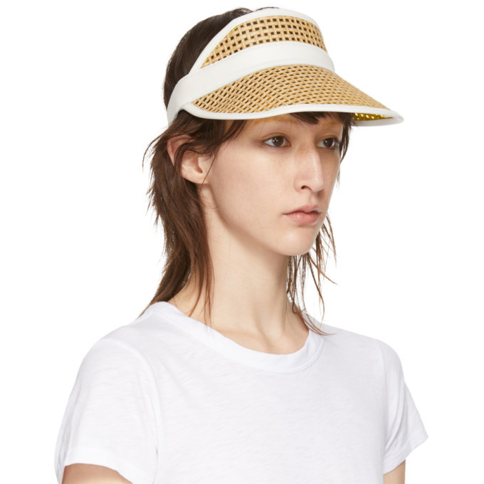 Rag & Bone STRAW VISOR color White Natural ?? Rag & Bone Straw Panama Hat - Beige | Garmentory main image 4