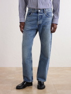 AGOLDE - Magnus Straight-Leg Distressed Organic Cotton Jeans - Blue