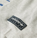 adidas Consortium - SPEZIAL McLoughlin Logo-Print Mélange Cotton-Jersey T-Shirt - Gray
