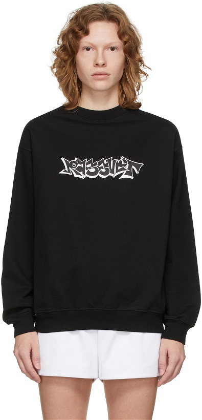 Photo: Rassvet Black Graffiti Logo Sweatshirt