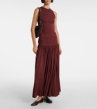 Aya Muse Gathered jersey maxi skirt