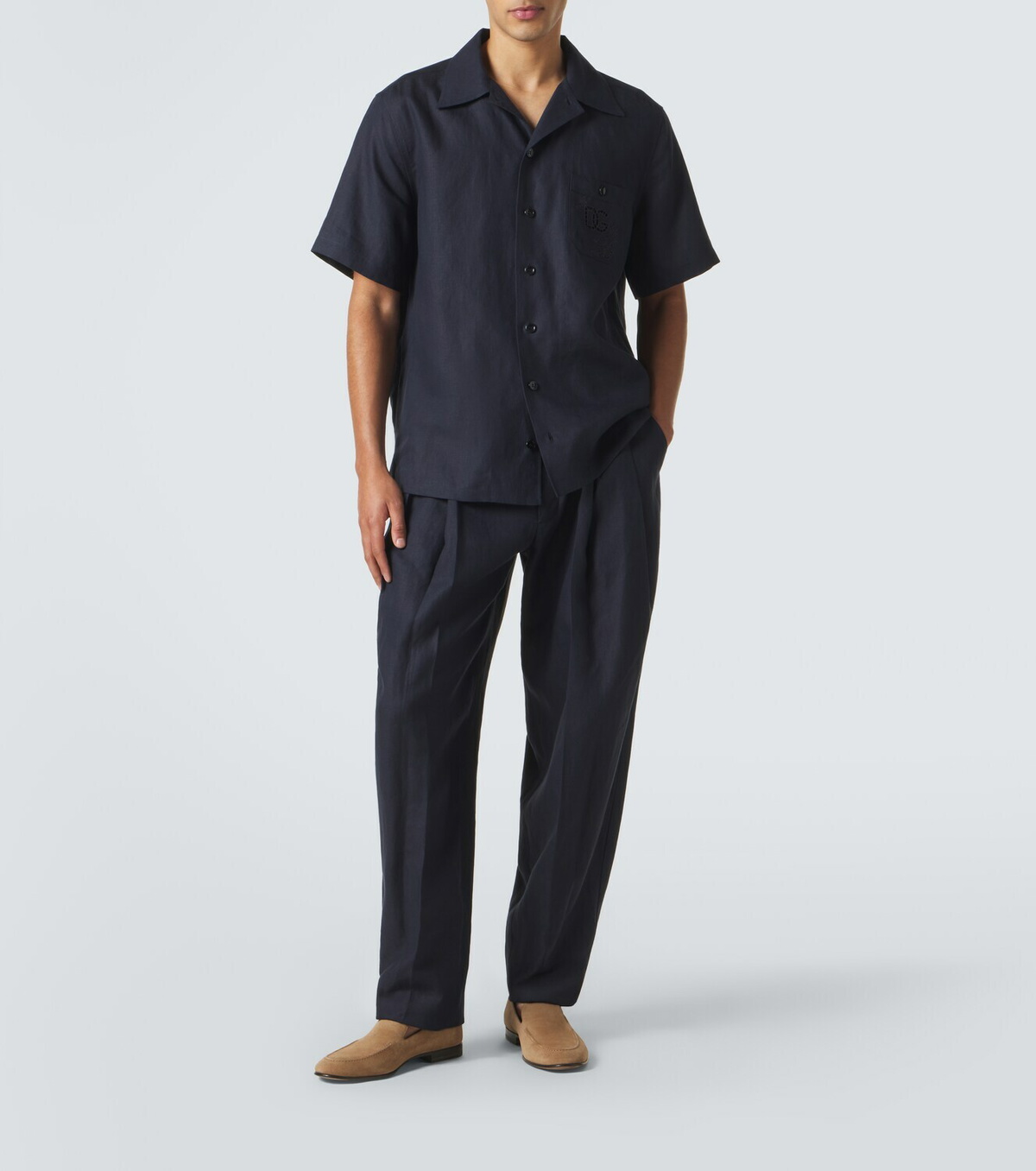 Dolce&Gabbana Linen tapered pants Dolce & Gabbana