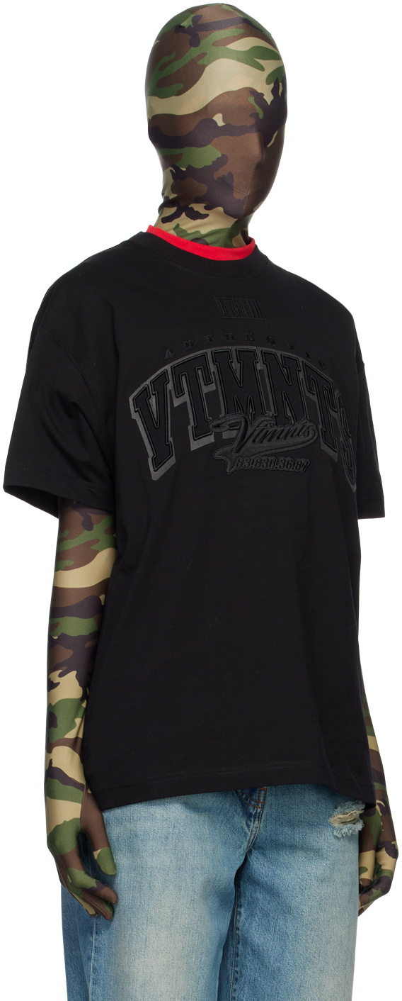 VTMNTS Black College T-Shirt VTMNTS