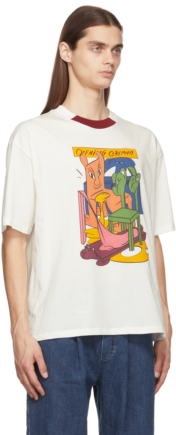 Opening Ceremony White Animal Chair T-Shirt