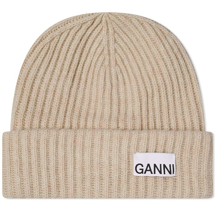 Photo: GANNI Logo Beanie Hat