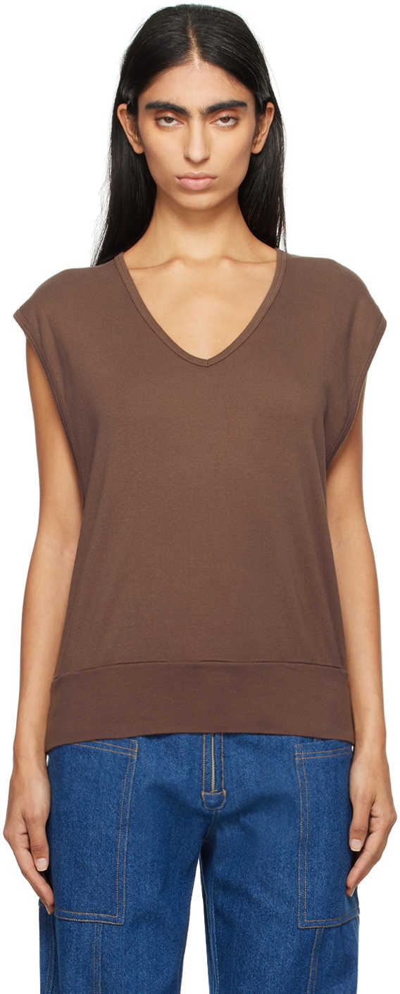 Gil Rodriguez Brown Billie Oversized Tank Top