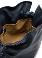 Loewe Flamenco Leather Clutch - Dark Navy - One Size