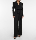 Alexandre Vauthier - Belted crêpe blazer