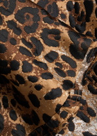 Sister Jane Suite Leopard-jacquard Woven Crop top
