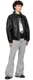 1017 ALYX 9SM Black Varsity Leather Jacket