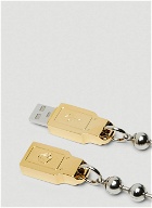 USB-C Ball Chain Bracelet in Gold