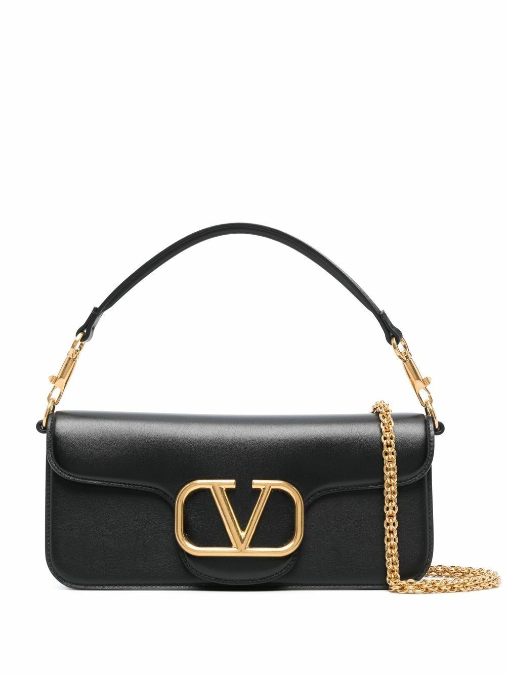 VALENTINO GARAVANI - Locò Leather Shoulder Bag Valentino Garavani