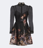 Zimmermann Valiant floral linen and silk minidress