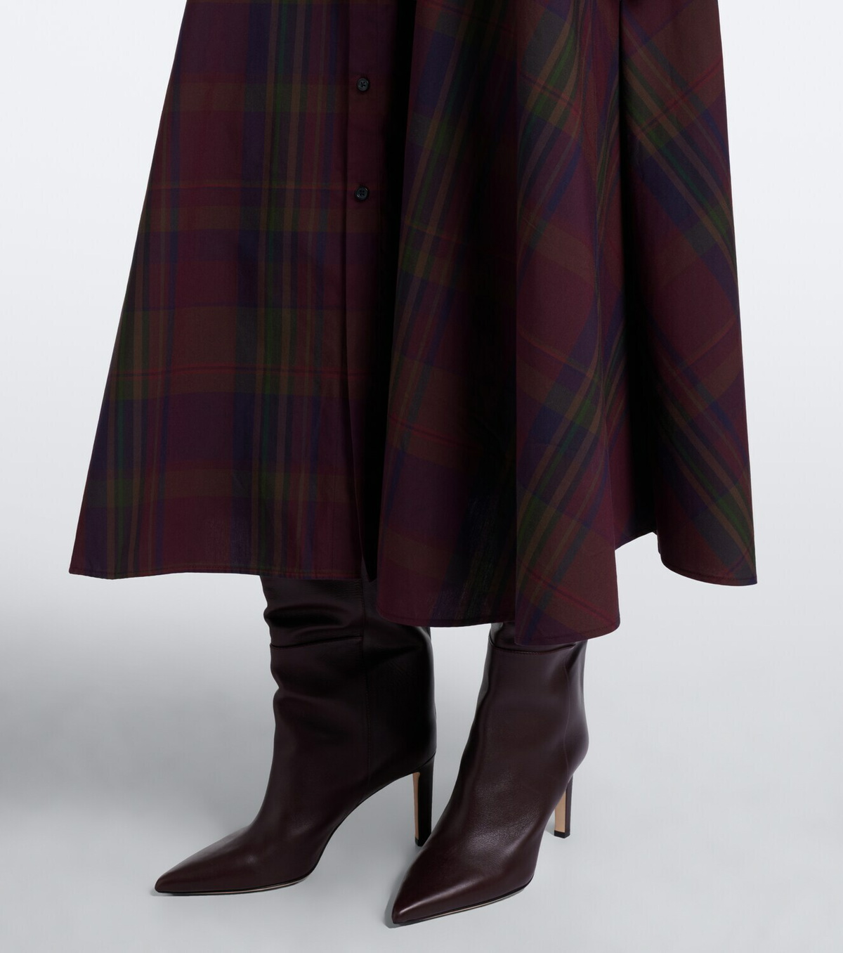 Polo Ralph Lauren Plaid cotton-blend shirt dress