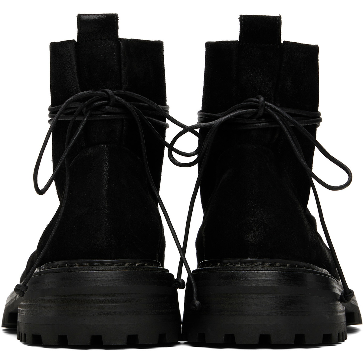 Marsèll Black Carraucola Reversed Leather Boots