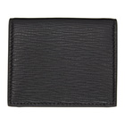 Salvatore Ferragamo Black Grained Gancini Coin Pouch