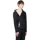 HODAKOVA Black Asymmetric Shirt