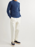 Howlin' - Cortez Ribbed Wool-Blend Bouclé Sweater - Blue