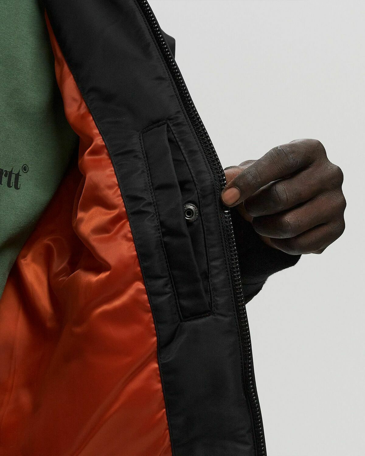 Carhartt WIP Olten Bomber Black Mens Bomber Jacket Carhartt WIP