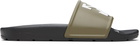 Off-White Black & Khaki Arrow Slides