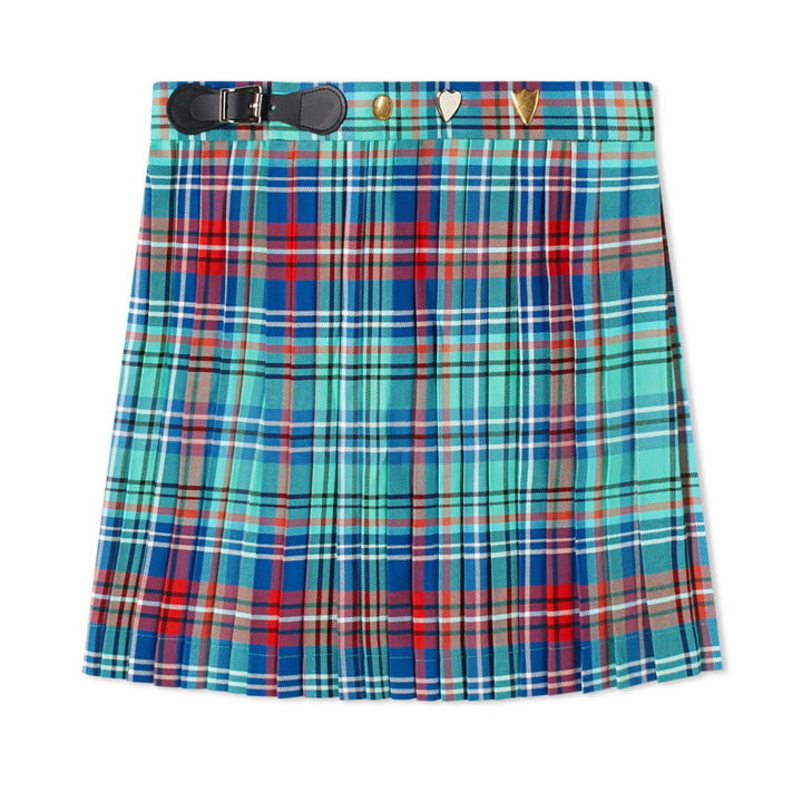 Photo: Charles Jeffrey Mini Kilt Skirt In Tartan Check