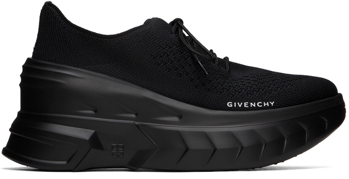 Photo: Givenchy Black Marshmallow Wedge Sneakers