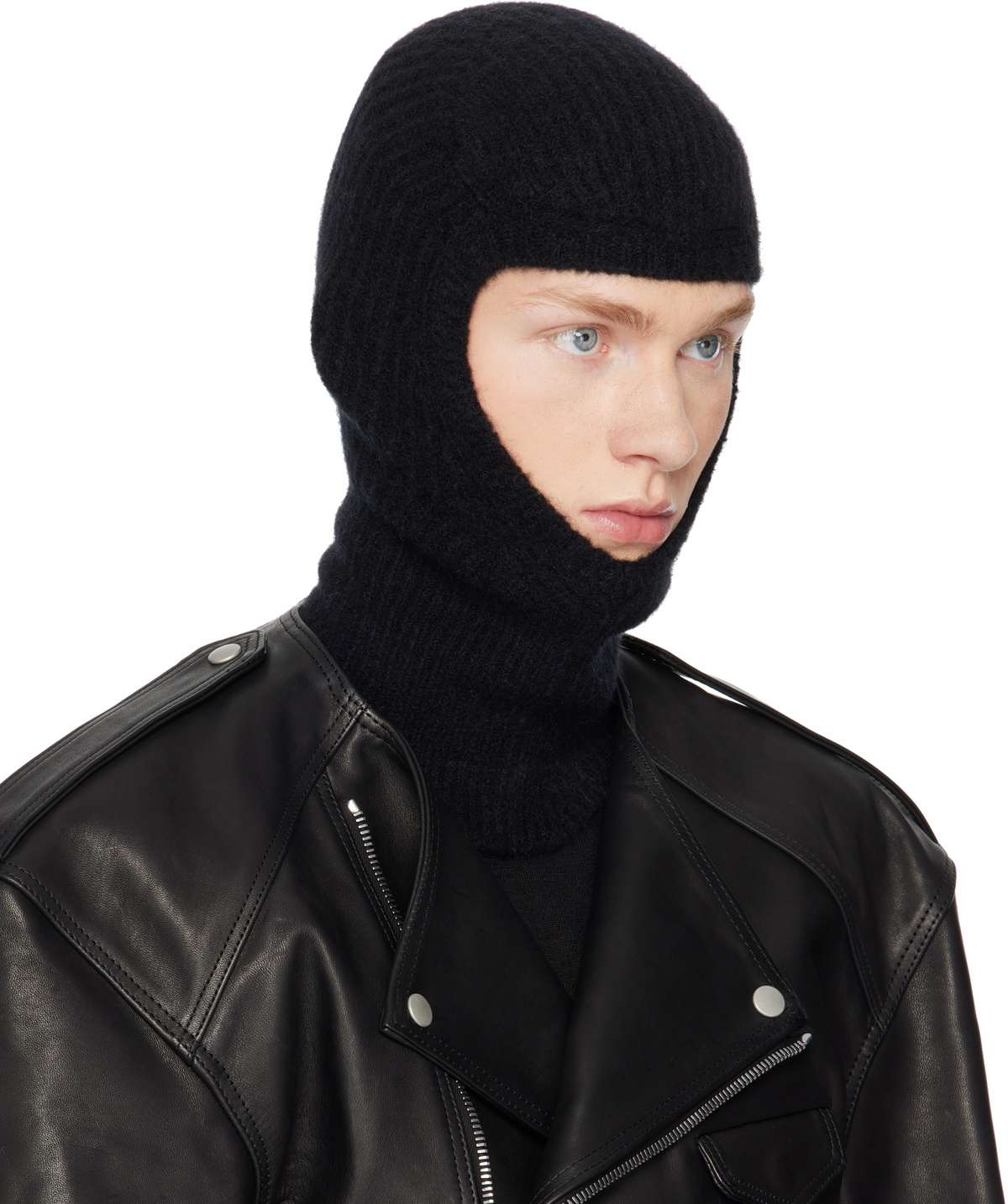 Rick Owens Black Porterville Skull Balaclava Rick Owens