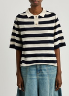 Haikure Pauline Striped-intarsia Wool-blend Jumper Stripe
