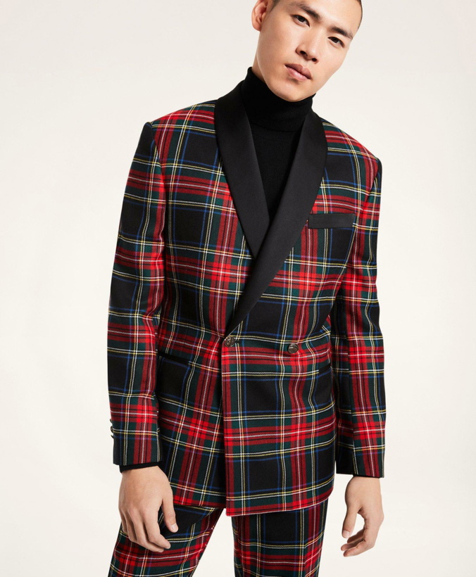 Photo: Brooks Brothers Men's Regent Fit Tartan Tuxedo Jacket | Red