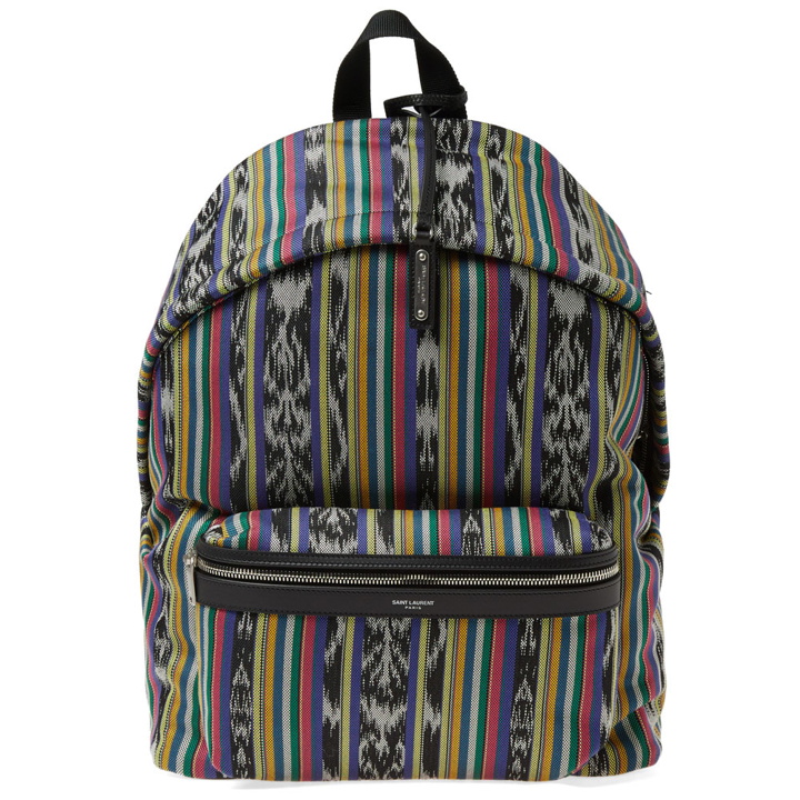 Photo: Saint Laurent Ikat City Backpack