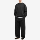 Róhe Men's Oversized Logo Crew Sweatshirt in Black
