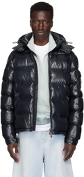 Moncler Navy Maya Short Down Jacket