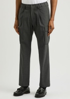 Herno Woven Cargo Trousers Grey