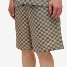 Gucci Men's GG Supreme Jacquard Shorts in Beige