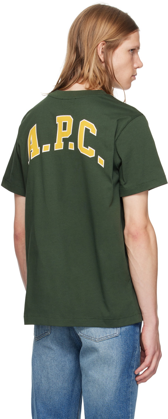 A.P.C. Green Logo-Printed T-Shirt A.P.C.