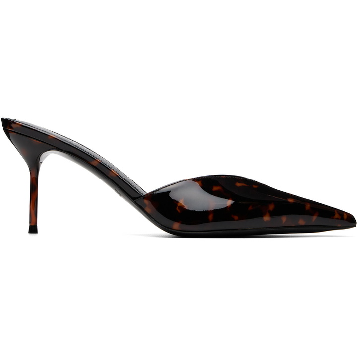 Photo: Paris Texas Black & Brown Lidia Sabot 70 Heels
