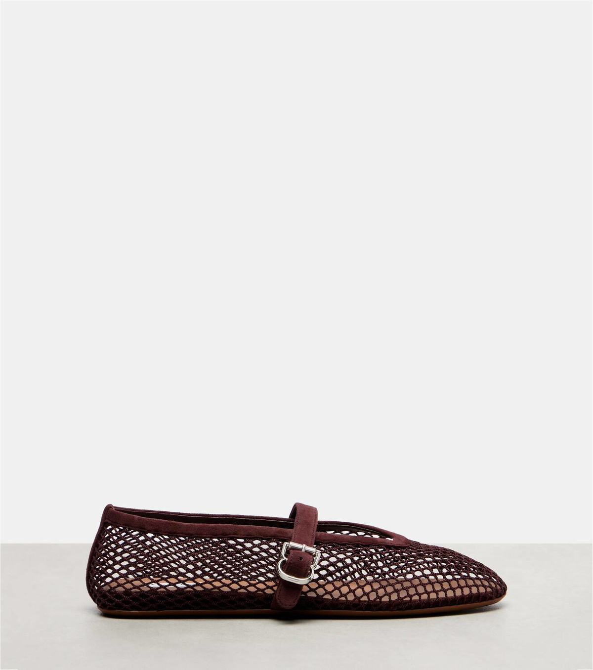 Alaïa Ballerine fishnet Mary Jane flats