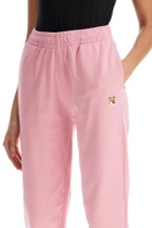 MAISON KITSUNE fox head jogging pants Pink