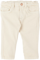 Bonpoint Baby Off-White Cookie Trousers