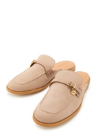 Tods Gom.leg Nubuck Sliders Camel