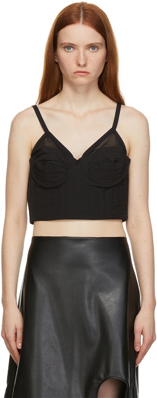 Photo: Markoo Black 'The Quilted Bustier' Camisole
