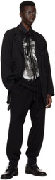 YOHJI YAMAMOTO Black Print T-Shirt