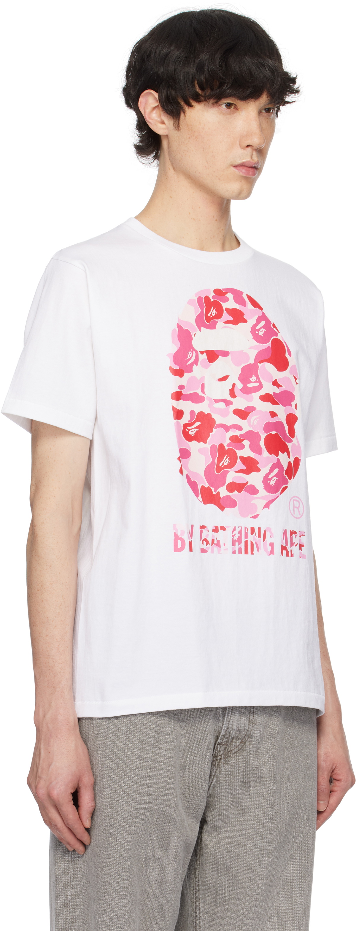 BAPE White ABC Camo T-shirt A Bathing Ape