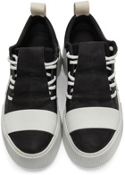 Boris Bidjan Saberi Black & Off-White Suede Bamba 2.1 Sneakers